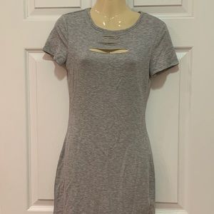 fashion nova gray tshirt dress